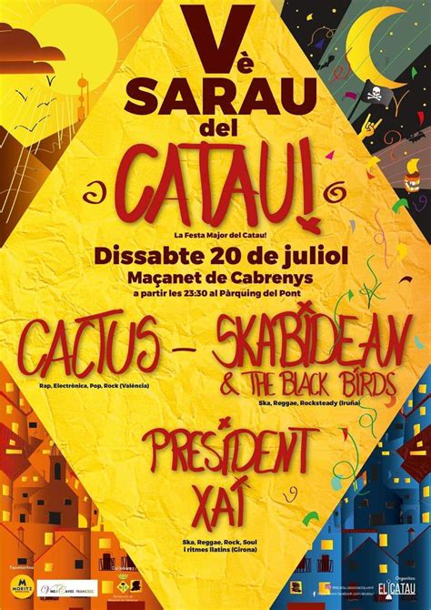 Concert: Vè Sarau del Catau amb Cactus, Skabidean & The Black Birds, Pres... | altaveu.cat