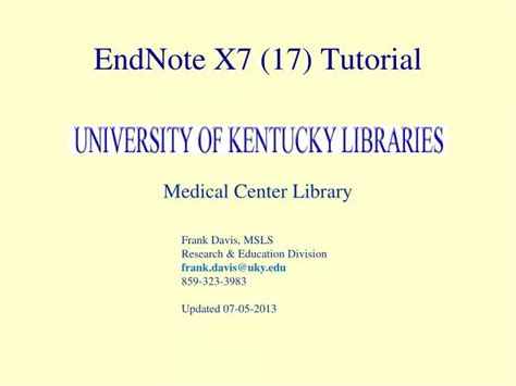 EndNote X7 Tutorial 的图像结果