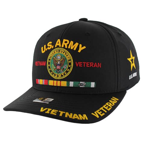 Vietnam Veteran Hat Us Army Official Licensed Army Veterans Embroidered ...