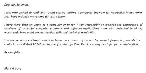 Image result for Best Computer Engineering Cover Letter