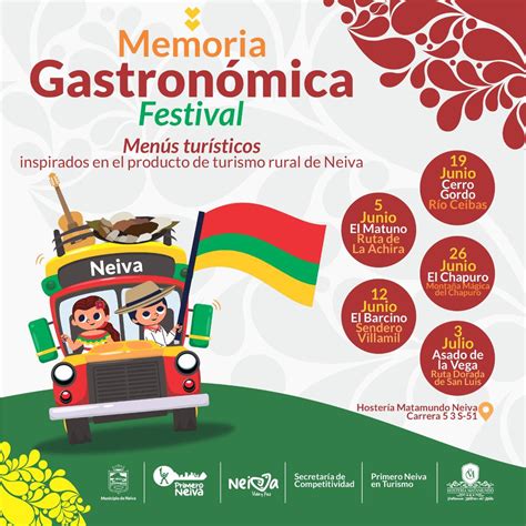 Este 5 de junio inicia el festival de memoria gastronómica de Neiva ...