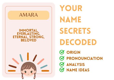 Amara - Girl Name Meaning and Pronunciation