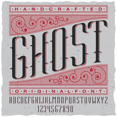 Handgemaakt Ghost-label | Gratis Vector