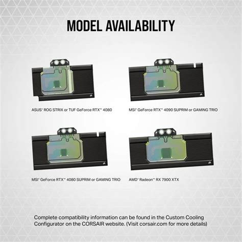 Corsair Hydro X Series XG7 RGB RX-SERIES GPU Water Block 7900 XTX