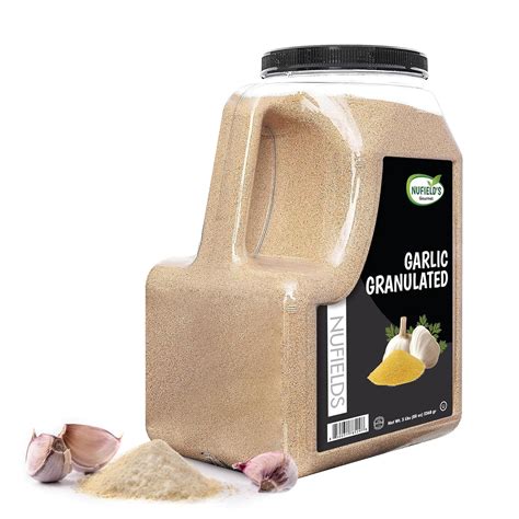 Amazon.com : Nufields Gourmet, Granulated Garlic Powder, 6 LB, Garlic ...
