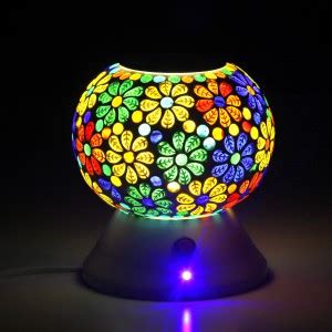SBGI PRODUCT Round Shape Mosaic Table lamp for Bedside Living & Home ...