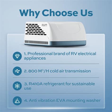 Buy FOGATTI RV Rooftop Air Conditioner 13500 BTU and Air Distribution ...