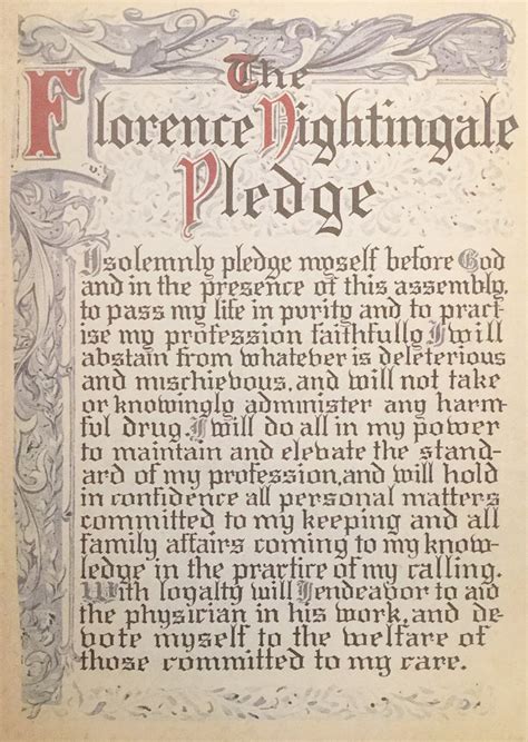 About Florence Nightingale Pledge