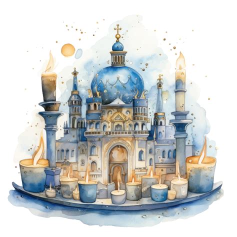 Premium Vector | Hand drawn watercolor illustration of church of the ...