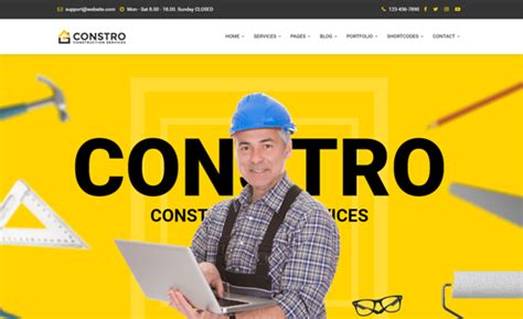 Constro Construction Business Umbraco Theme,Best CSS, Website Gallery ...