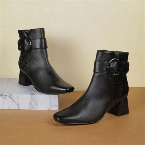Buy Metro Women Black Casual Boots Online