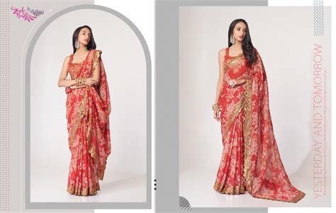 Zeel Floral Saree Vol 1 Latest Embroidery Worked Designer Saree Collection