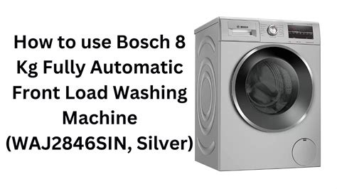 Image result for Bosch Washing Machine Using Way