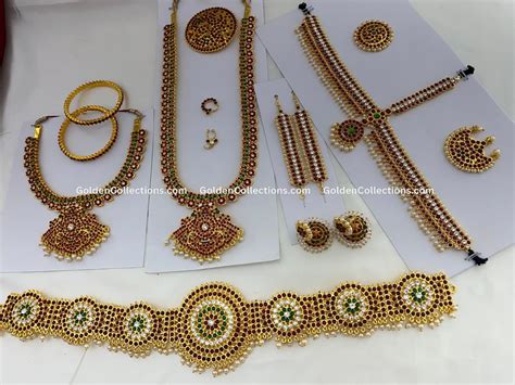 Bharatanatyam Jewellery Set - Traditional by GoldenCollections BDS-001 ...