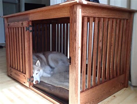 Extra Large Side Entry Wood Dog Crate Furniture by HuntRidgeRanch