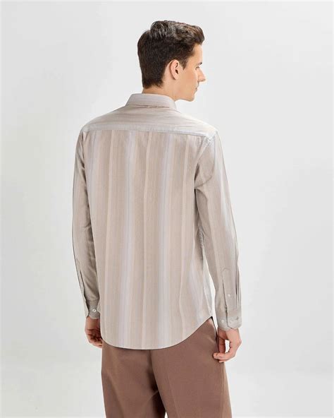 Buy Indian Tan Striped Shirt | United by Hope – United By Hope