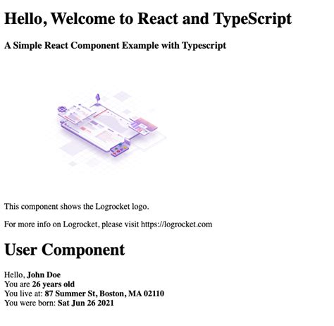 Use TypeScript React 的图像结果
