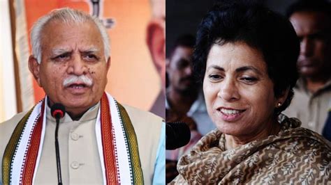 Congress Dalit Leader Kumari Selja Gets Invite From Khattar To Join BJP ...