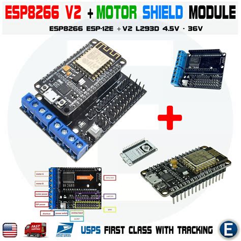 NodeMCU ESP-12E ESP8266 WiFi LUA CP2102 V2 and motor India | Ubuy