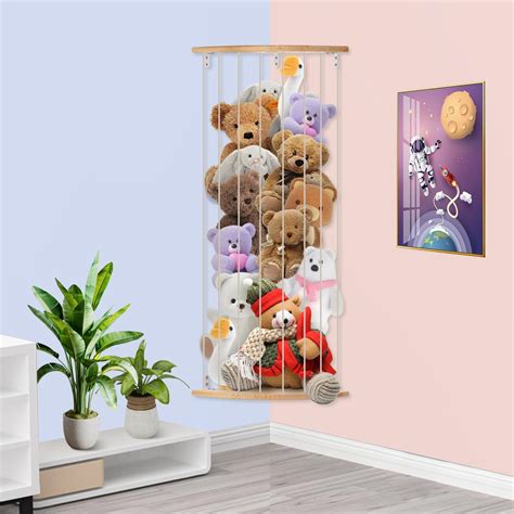 Amazon.com: slcinwzdt Stuffed Animal Storage Corner Holder, Hanging ...