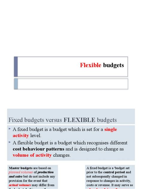 Image result for Flexible Budget Example