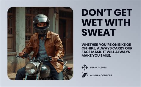 Buy Kingsway® Face Mask Balaclava for Bikers, Full Face Cover Riding ...