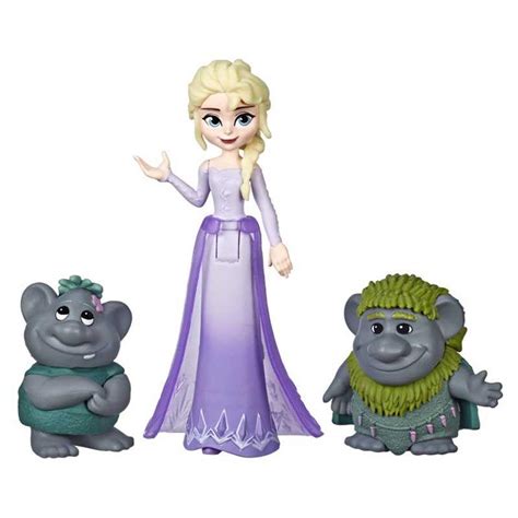 Buy Disney Frozen Elsa Small Doll With Troll Figures Inspired by the ...