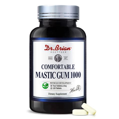 Buy Dr.Brian Mastic Gum 1000mg Natural Formula Supporting trointestinal ...