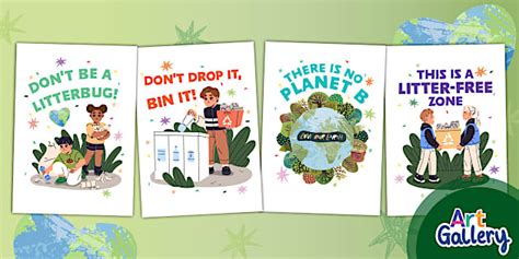 No Litter Poster Pack (teacher made) - Twinkl