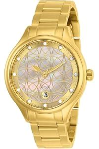 Invicta Women's Angel Quartz Watch with Stainless Steel Strap, Gold, 16 ...