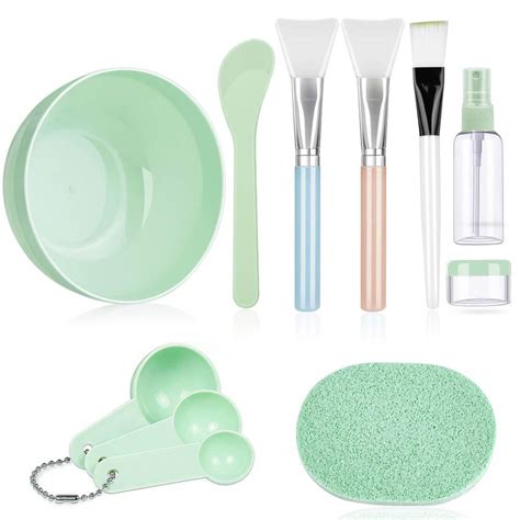 Face Mask Mixing Bowl Set, Anezus 11 Pcs DIY Facemask Mixing Tool Kit