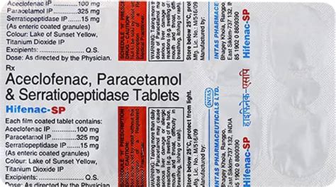 Hifenac SP Tablet: Uses, Side Effects, Price, Dosage & More Info ...