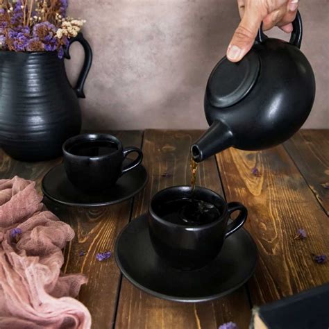 Aamaya Enchanting Ceramic Tea Essentials of 9 Pieces – Amalfiee Ceramics