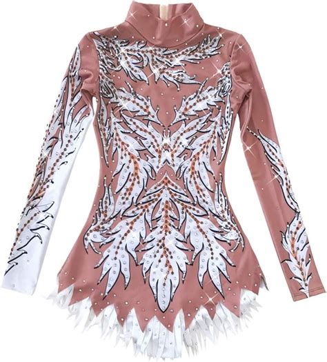 Buy LIUHUO Rhythmic Gymnastic Leotards for Girls Spandex Competition ...