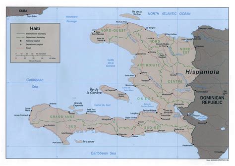 Detailed political map of Haiti. Haiti detailed political map | Vidiani.com | Maps of all ...