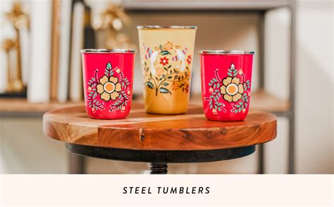 Buy Chumbak Boho Birds Steel Tumbler - Large Online at Low Prices in ...