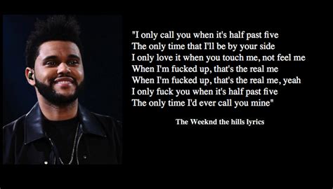 Best 21 The Weeknd Lyrics and Verses - NSF - Music Magazine