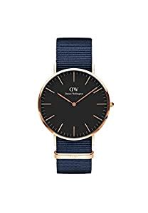 Daniel Wellington Classic Analogue Black Dial Bayswater 40mm Rose Gold ...