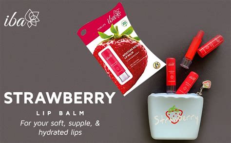 Iba Pure lips Moisture Rich Lip Balm - Strawberry 4.5 g | For Pigmented ...