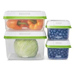 Buy Rubbermaid FreshWorks Produce Saver, Medium and Large Storage ...