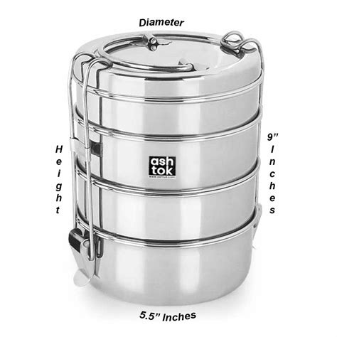 Buy Stainless Steel Lunch Box Insulated Online at Best Prices – Ashtok