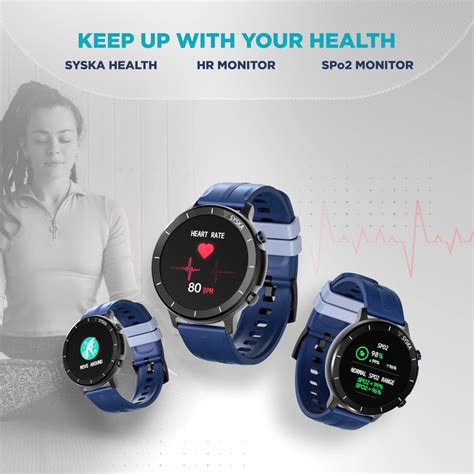 SYSKA SW280 1.28'' Display, Multiple Watch Faces, Accelerometer, HR ...