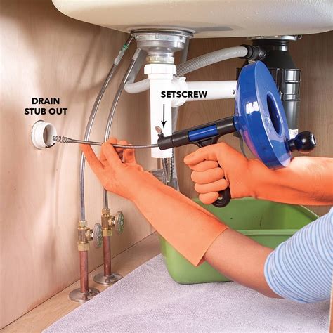 How to Clean and Unclog a Kitchen Sink Drain | Kitchen sink clogged ...