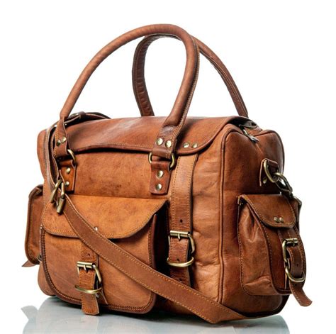 Walker Leather Weekender Office Travel Bag | Leather Travel Bag | MT ...