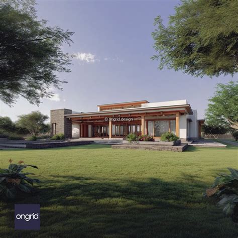 White Modern Single Storey Elevation - Wall Cladding – Ongrid Design