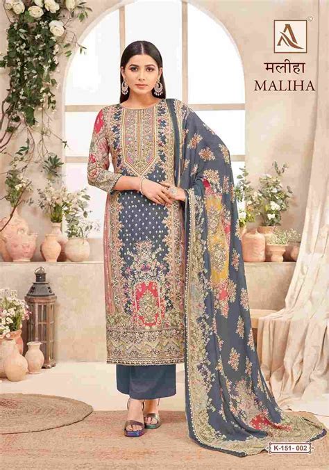 MALIHA BY ALOK SUIT 151-001 TO 151-004 SERIES BEAUTIFUL STYLISH FESTIVE ...