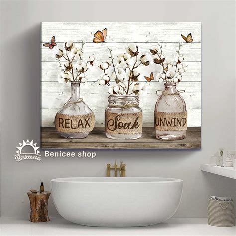 Funny Bathroom Wall Art, Cute Bathroom Sign, Bathroom Wall Decor Canvas ...