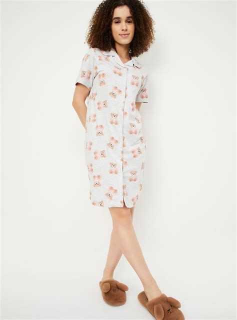 Buy Women All-Over Printed Chemise Online at just Rs. 599.0 ...