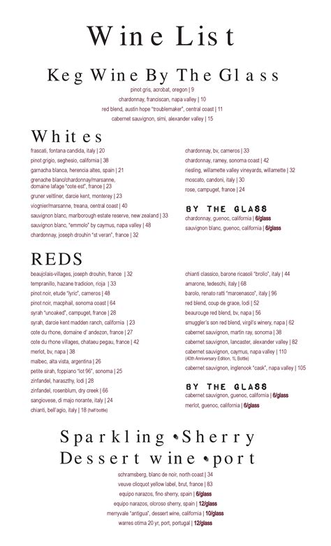 Menu at Hideout 125 steakhouse, Fort Wayne