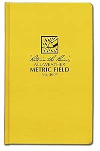 Rite In The Rain Bound Book - Fabrikoid Cover - Metric Field #360F ...